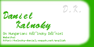 daniel kalnoky business card